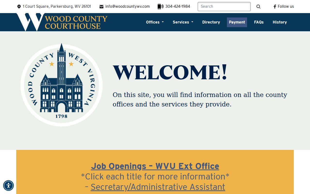 Wood County criminal history official county portal
